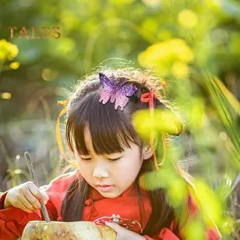 5 шт., мультяшная плюшевая кукла, весенняя заколка для волос для девочек, подсолнух, бабочки, роза, декор в виде утки, заколка для волос, аксессуары для волос C