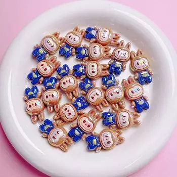 5 шт. мультяшные дырочки из бисера ручной работы для мобильного телефона брелок материал аксессуары розовый