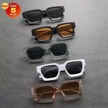 5 шт. мужские геометрические оправы современные простые стильные модные очки для женщин на открытом воздухе путешествия музыкальный фестиваль аксессуары для отпуска