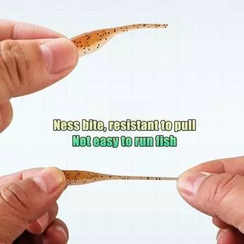 5 шт./набор 5 см/1 г мягкая приманка в виде головастика реалистичная бионическая цветная приманка в виде головастика искусственная приманка в виде головастика зелёный/белый