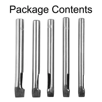 5 шт./набор дыроколов ручной инструмент DIY инструмент дырокол дырокол кожа овальная форма серебро сталь 3 мм 6-10 мм CHINA