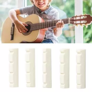 5 шт., набор гаек для гитары, шлицевая гайка, аксессуар для музыкального инструмента для 4-струнной электроакустической гитары