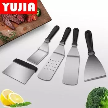 5 шт., набор инструментов для барбекю, лопата, инструмент из нержавеющей стали, лопата для стейка, комбинированный набор лопат для приготовления пищи