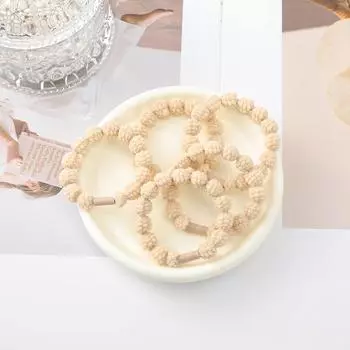 5 шт./набор Маленькие резинки для волос с шариками Черные резинки Веревки для волос Эластичные корейские аксессуары для волос для женщин Резинки для хвостика