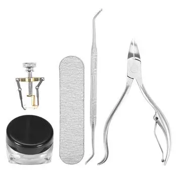 5 шт. набор проволока для коррекции ногтей на ногах щипцы для удаления омертвевшей кожи вросший акроникс корректор педикюрный инструмент