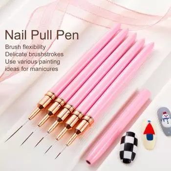 5 шт., набор ультратонких кистей для дизайна ногтей, легкие, долговечные инструменты для точечного рисования для красивых ногтей 5pcs