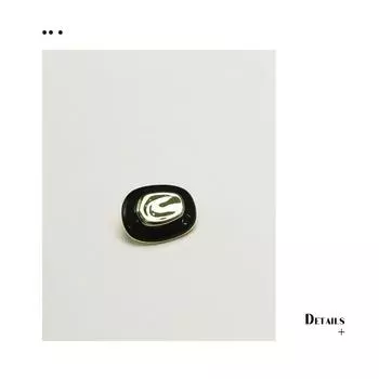 5 шт. Накладные пуговицы из сплава смолы Xiaoxiang, декоративные пуговицы для куртки, свитера, вязаные пуговицы для свитера 1 #[14.5x12mm Nail Phnom Penh Black]