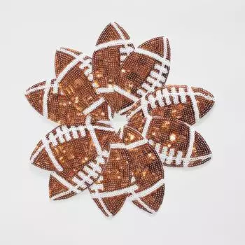 5 шт. наклеек-патчей с рисунком регби унисекс - аппликации для рюкзаков, шапок, одежды и аксессуаров, многоразовые, легко приклеиваются с помощью утюга 5pcs