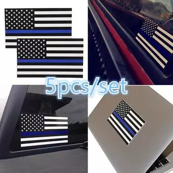 5 шт. наклейка с флагом наклейка с американским флагом автомобиль ноутбук мотоцикл окна для стены 1pcs