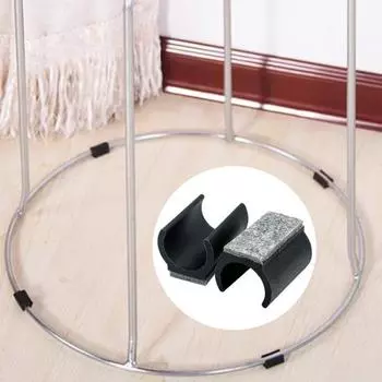 5 шт. Наконечники для ножек стульев с войлочными накладками U-образные пластиковые защитные накладки для ножек стола 25mm белый