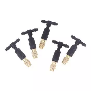 5 шт. наружная система охлаждения распылением для полива сада 4/7 трубчатые распылительные насадки регулируемые садовые разбрызгиватели головка OneSize