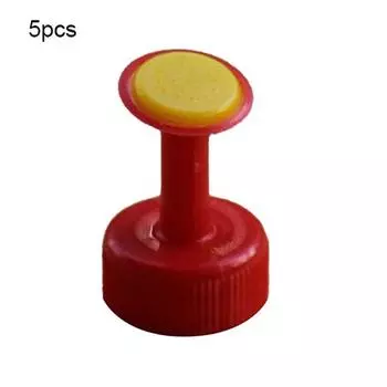 5 шт. насадка для полива растений микропоточная капельница капельная головка для садоводства в бутылках зелёный