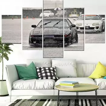 5 шт. настенная живопись на холсте Роскошный спортивный автомобиль плакат Современная гостиная модульная декоративная рамка Бесплатная доставка 20X35 20X45 20X55cm
