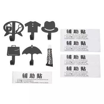 5 шт. настенные крючки для двери кухни ванной комнаты утюг клейкий крючок для подвешивания одежды полотенец