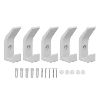 5 шт. настенных крючков для одежды, прочные металлические настенные крючки для подвешивания шляпы, полотенца, рюкзака