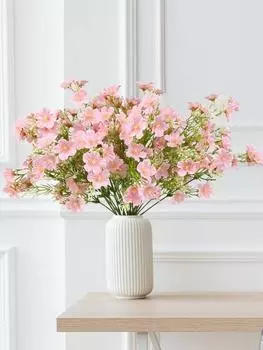 5 шт. настоящие шелковые искусственные цветы, искусственные детские цветы для дома, свадьбы, вечеринки, сделай сам, цветочная композиция, украшение стола белый