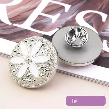 5 шт. не пришивные пуговицы-булавки для прикрытия пуговиц женские рубашки броши-пуговицы съемные пуговицы-булавки для одежды рубашка свитер Декор 18mm 5pcs