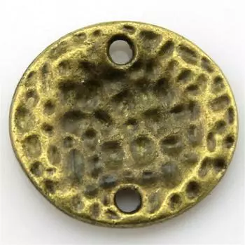 5 шт., небольшой размер, соединитель с рябью воды, подвески, компоненты ювелирных изделий, аксессуары, античная бронза, цвет цинкового сплава 16X15 мм