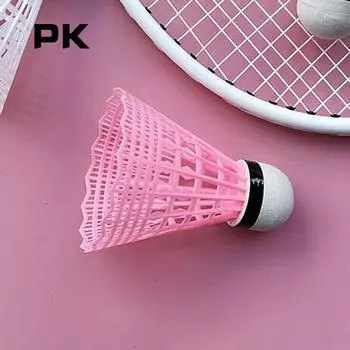 5 шт. нейлоновый бадминтон открытый ветроустойчивый и прочный пластиковый бадминтон жёлтый