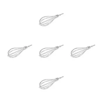 5 шт. Нержавеющая сталь венчик для яиц ручной металлический инструмент для смешивания размешивания аксессуар гаджет для приготовления пищи выпечки прочный металлический миксер для яиц серебряный