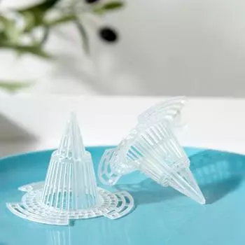 5 шт. нижняя сетка для растений, дышащий конический дизайн, пластик, защита от потери почвы, коврик для бонсай, садовые принадлежности A