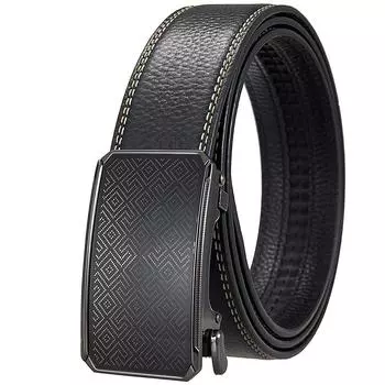 5 шт. Носите автоматическую пряжку мужской ремень из коровьей кожи первого слоя, деловой ремень Ly36-25827-5 110cm-130cm