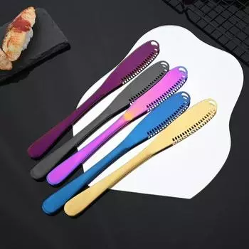 5 шт. нож для масла с отверстиями для сыра десертный нож из нержавеющей стали нож для джема столовые приборы салфетка для тостов кремовый хлеб сырорезка кухонный инструмент серебряный