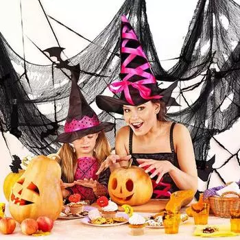 5 шт. очень большая жуткая ткань на Хэллоуин, страшная жуткая крышка для окон, дверных проемов, марлевая декоративная подставка для фотосъёмки белый