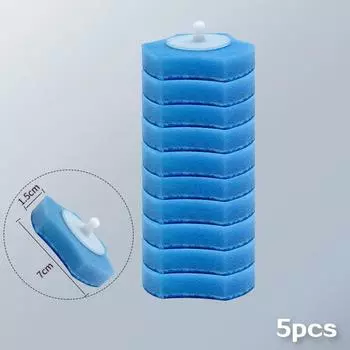 5 шт. одноразовая щетка для туалета для ванной комнаты, чистящая щетка для мытья туалета без мертвых углов красный