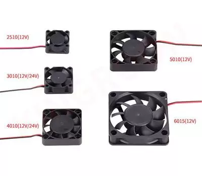5 шт. Охладите свой 3D-принтер и Raspberry Pi с помощью этого мощного бесщеточного вентилятора 4010 5pcs-401012v чёрный