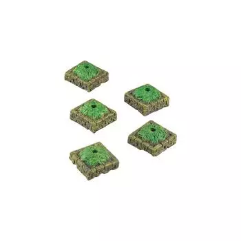 5 шт. Основа дерева, поделка своими руками, миниатюрная фигурка, домашний декор, микроландшафт, украшение для сада феи зелёный