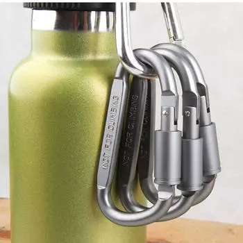 5 шт., открытый кемпинг, пеший туризм D, карабин, винтовой замок, брелок из алюминиевого сплава