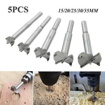 5 шт. открывалка для отверстий, высокая твердость, коррозионно-стойкий, прецизионный сверлильный круглый хвостовик