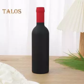 5 шт. открывалок для бутылок, набор винных пробок из нержавеющей стали, многоразовые вакуумные пробки для бара, вечеринки, красного вина, открывалка для банок, праздничный подарок чёрный