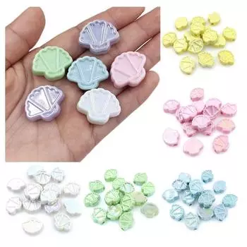 5 шт., ожерелье «сделай сам», УФ-ослепление, модные ювелирные изделия, аксессуары, материал ручной работы, браслет, стерео вентилятор, свободные бусины зелёный