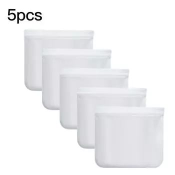 5 шт. Пакет для хранения продуктов питания, свежий, домашний, кухонный, для холодильника, прозрачный, самозапечатывающийся пакет PEVA