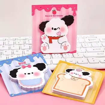 5 шт./пакет креативный блокнот для записей с изображением щенка и собаки разрываемый блокнот с изображением животных из мультфильма список дел style 1