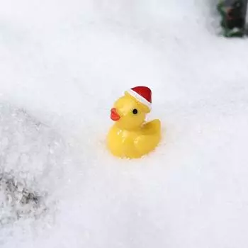 5 шт./пакет мини-милая утка в шапке Санты миниатюрный садовый микроландшафтный орнамент рождественское украшение для вечеринки своими руками аксессуары для поделок подарки