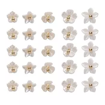 5 шт./пакет смоляной мини-цветок кулон DIY браслет ожерелье серьги ювелирные аксессуары 5.5mm 5pcs/bag