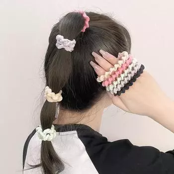 5 шт./пакет, высокоэластичная веревка для волос, резинка для волос, резинки для волос для женщин, эластичные петли для волос, модные аксессуары для волос