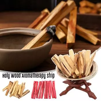 5 шт. палочки из дерева Пало Санто из крови дракона, натуральные благовония, ароматерапия для очищения кристаллами, домашнего воздуха 01