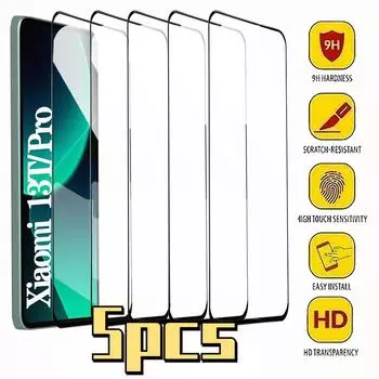 5 шт. передняя защитная пленка для Xiaomi 13T Pro 5G Защитная пленка для экрана Redmi Note 10 11 12 13 Pro Plus закаленное стекло Xiaomi Mi 9 SE чистый