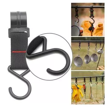 5 шт. Передвижной крючок для подвешивания для кемпинга, крючок для белья, S-образная вешалка, стойка для хранения вещей для пикника на открытом воздухе, походов, рыбалки