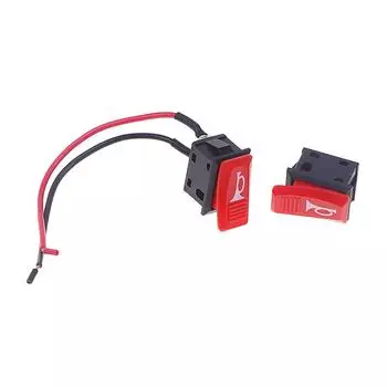 5 шт. переключатель звукового сигнала для автомобиля, кнопка звукового сигнала для мотоцикла с электровелосипедом, универсальный мгновенный переключатель, пластиковый, 2-контактный, самовозврат, красный A1