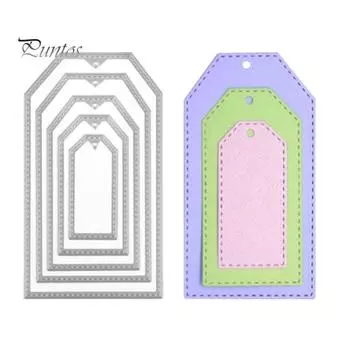 5 шт., перекрывающиеся пятиугольные штампы, сделай сам, скрапбукинг, тиснение, трафарет для бумажных карточек