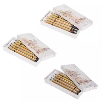 5 шт., перо ручной работы, манга, каллиграфия, винтажный бамбуковый рисунок, комплект для рисования, школьные принадлежности No.15 Nib