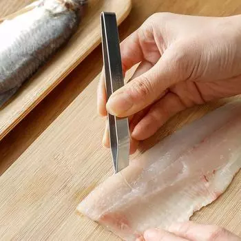 5 шт., пинцет из нержавеющей стали для удаления рыбных костей, клещи, съемник, щипцы, инструмент для сбора морепродуктов, кухонный пинцет 5PCS