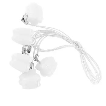 5 шт. Пластиковая коробка для хранения молочных зубов с веревочкой, ожерелья для хранения зубов, зеленый белый