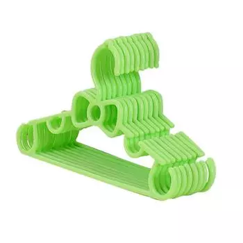 5 шт. Пластиковые детские вешалки для одежды, детские брюки, пальто, сушилка для одежды Eyeful зелёный