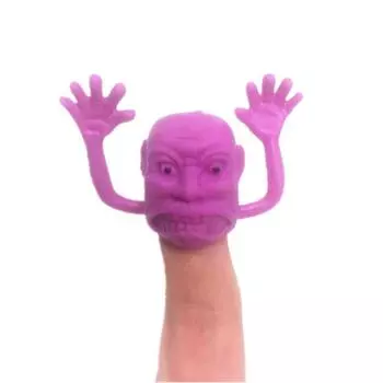 5 шт. Пластиковые игрушки для пальцев в виде головы привидения на Хэллоуин, кукольные игрушки для игр в виде зомби 5pcs colors random